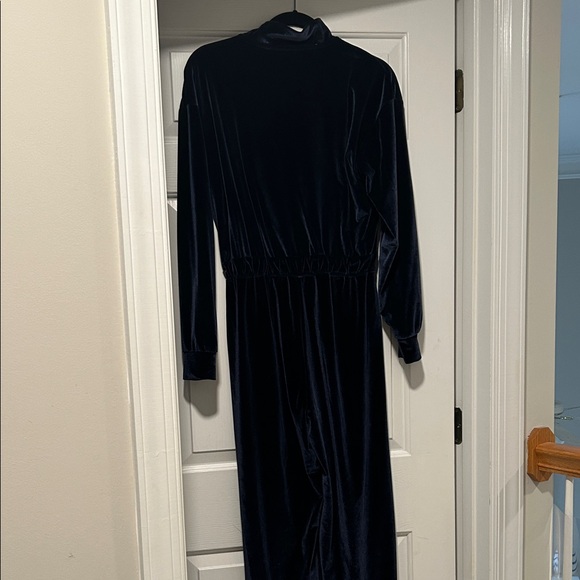 Fabletics Navy Velvet Jumpsuit - Picture 5 of 5